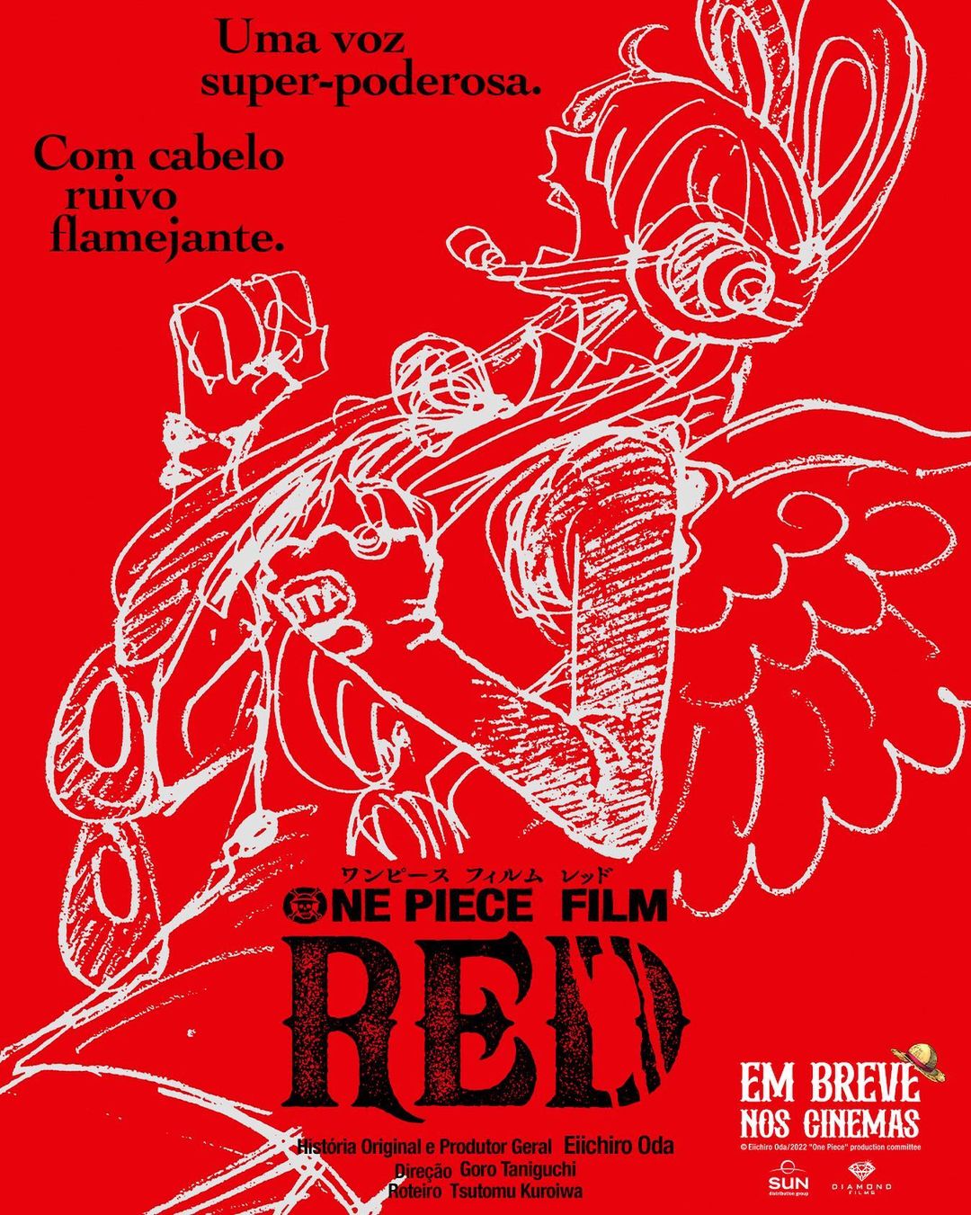 Anime 'One Piece Film - Red' estreia nos cinemas da Paraíba